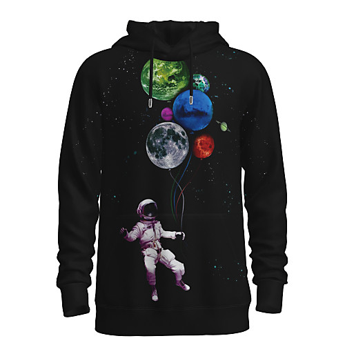 Men's Pullover Hoodie Sweatshirt Graphic 3D Astronaut Daily 3D Print 3D Print Casual Hoodies Sweatshirts Black
Men's Pullover Hoodie Sweatshirt Graphic 3D Astronaut Daily 3D Print 3D Print Casual Hoodies Sweatshirts Black