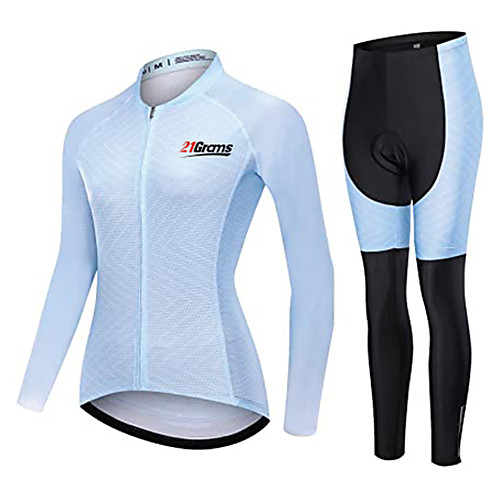 21Grams Women's Long Sleeve Cycling Jersey with Tights Winter Fleece White Solid Color Bike Fleece Lining Breathable Warm Quick Dry Sports Solid Color Mountain Bike MTB Road Bike Cycling Clothing
21Grams Women's Long Sleeve Cycling Jersey with Tights Winter Fleece White Solid Color Bike Fleece Lining Breathable Warm Quick Dry Sports Solid Color Mountain Bike MTB Road Bike Cycling Clothing