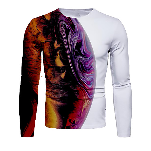 Men's T shirt 3D Print Graphic Abstract 3D Print Long Sleeve Daily Tops Rainbow
Men's T shirt 3D Print Graphic Abstract 3D Print Long Sleeve Daily Tops Rainbow