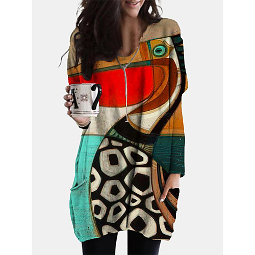 Women's Shift Dress Short Mini Dress Red Long Sleeve Print Animal Patchwork Print Fall Spring V Neck Casual Boho Cotton 2021 L XL XXL 3XL 4XL 5XL
Women's Shift Dress Short Mini Dress Red Long Sleeve Print Animal Patchwork Print Fall Spring V Neck Casual Boho Cotton 2021 L XL XXL 3XL 4XL 5XL