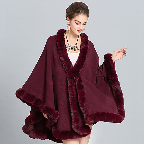 Long Sleeve Capes Faux Fur Wedding / Party / Evening Shawl & Wrap / Women's Wrap With Split Joint / Solid
Long Sleeve Capes Faux Fur Wedding / Party / Evening Shawl & Wrap / Women's Wrap With Split Joint / Solid