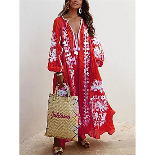 Women's A Line Dress Maxi long Dress Red Orange Khaki Green Royal Blue Light Blue Long Sleeve Print Print Fall V Neck Strapless Work Casual Lantern Sleeve 2021 S M L XL XXL 3XL
Women's A Line Dress Maxi long Dress Red Orange Khaki Green Royal Blue Light Blue Long Sleeve Print Print Fall V Neck Strapless Work Casual Lantern Sleeve 2021 S M L XL XXL 3XL