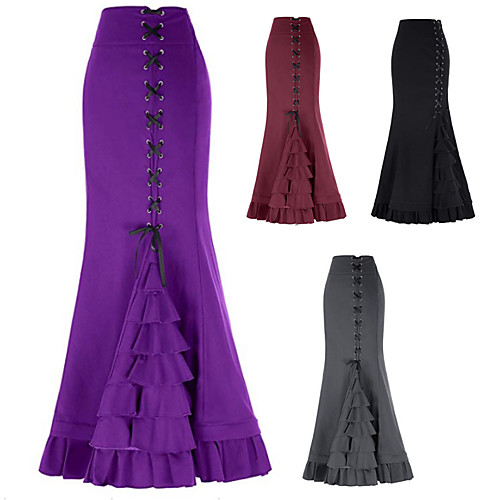 Lady Medieval Renaissance Skirt Masquerade Women's Costume Black / Purple / Red Vintage Cosplay Party Halloween / Skirts
Lady Medieval Renaissance Skirt Masquerade Women's Costume Black / Purple / Red Vintage Cosplay Party Halloween / Skirts