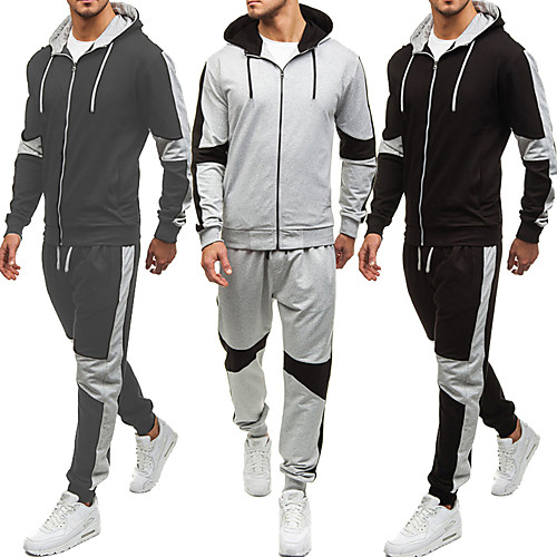 Men's 2 Piece Full Zip Tracksuit Sweatsuit Casual Athleisure Long Sleeve Winter Cotton Breathable Soft Fitness Gym Workout Running Active Training Exercise Sportswear Outfit Set Clothing Suit Light
Men's 2 Piece Full Zip Tracksuit Sweatsuit Casual Athleisure Long Sleeve Winter Cotton Breathable Soft Fitness Gym Workout Running Active Training Exercise Sportswear Outfit Set Clothing Suit Light
