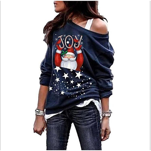 Women's Pullover Sweatshirt Cartoon Graphic Cold Shoulder Christmas Daily Casual Christmas Hoodies Sweatshirts White Black Blue
Women's Pullover Sweatshirt Cartoon Graphic Cold Shoulder Christmas Daily Casual Christmas Hoodies Sweatshirts White Black Blue