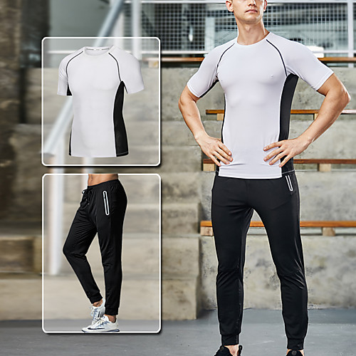 Men's 2 Piece Activewear Set Athletic Athleisure Short Sleeve 2pcs Elastane Breathable Quick Dry Moisture Wicking Fitness Gym Workout Running Active Training Sportswear Normal Tee Tshirt Pants Outfit
Men's 2 Piece Activewear Set Athletic Athleisure Short Sleeve 2pcs Elastane Breathable Quick Dry Moisture Wicking Fitness Gym Workout Running Active Training Sportswear Normal Tee Tshirt Pants Outfit