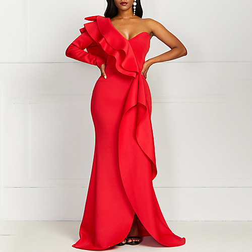 Women's Sheath Dress Maxi long Dress Red Long Sleeve Solid Color Ruched Ruffle Zipper Winter Elegant 2021 M L XL XXL 3XL
Women's Sheath Dress Maxi long Dress Red Long Sleeve Solid Color Ruched Ruffle Zipper Winter Elegant 2021 M L XL XXL 3XL