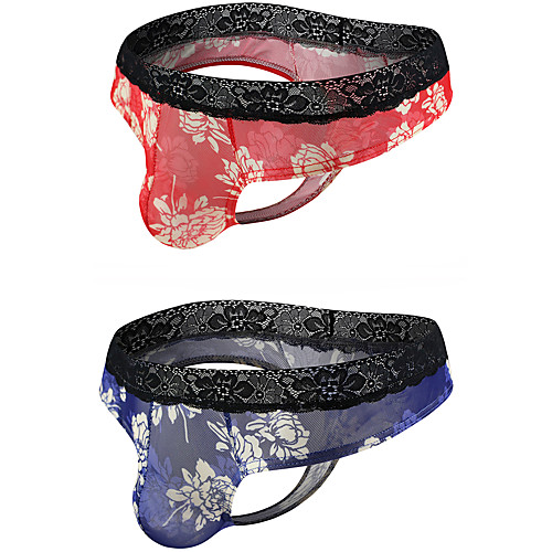Men's 2 Piece Print G-string Underwear - Normal Low Waist Multi color M L XL
Men's 2 Piece Print G-string Underwear - Normal Low Waist Multi color M L XL