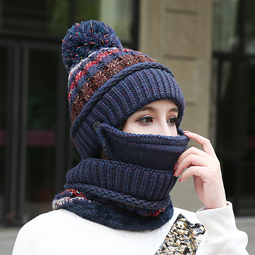Women's Hiking Cap Ski Hat Beanie Hat 1 PCS Winter Outdoor Breathable Warm Soft Heat Retaining Neck Gaiter Neck Tube Skull Cap Beanie Patchwork Woolen Cloth Black Burgundy Pink for Hunting Ski
Women's Hiking Cap Ski Hat Beanie Hat 1 PCS Winter Outdoor Breathable Warm Soft Heat Retaining Neck Gaiter Neck Tube Skull Cap Beanie Patchwork Woolen Cloth Black Burgundy Pink for Hunting Ski