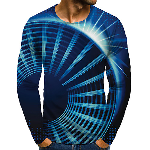 Men's T shirt 3D Print Graphic 3D Plus Size Print Long Sleeve Daily Tops Elegant Exaggerated Blue
Men's T shirt 3D Print Graphic 3D Plus Size Print Long Sleeve Daily Tops Elegant Exaggerated Blue