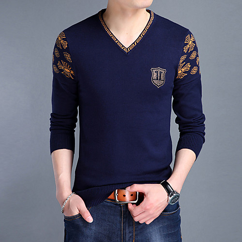 Men's 80' Christmas Embroidery Knitted Braided Floral Leopard Pullover Sweater Acrylic Fibers Long Sleeve Sweater Cardigans V Neck Fall Winter Red Yellow Navy Blue
Men's 80' Christmas Embroidery Knitted Braided Floral Leopard Pullover Sweater Acrylic Fibers Long Sleeve Sweater Cardigans V Neck Fall Winter Red Yellow Navy Blue