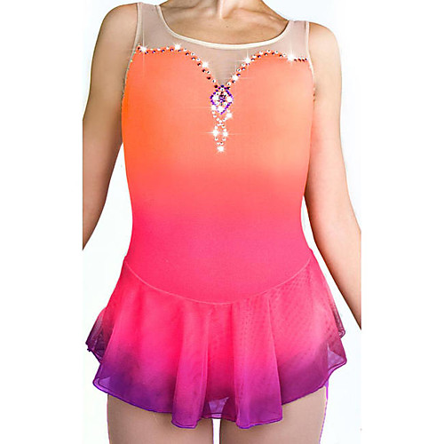 Figure Skating Dress Women's Girls' Ice Skating Dress Orange Spandex High Elasticity Training Competition Skating Wear Crystal / Rhinestone Gradient Color Sleeveless Ice Skating Winter Sports Figure
Figure Skating Dress Women's Girls' Ice Skating Dress Orange Spandex High Elasticity Training Competition Skating Wear Crystal / Rhinestone Gradient Color Sleeveless Ice Skating Winter Sports Figure