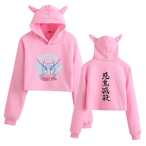Inspired by Demon Slayer Kamado Tanjirou Crop Top Hoodie Polyester / Cotton Blend Graphic Prints Printing Crop Top For Women's / Men's
Inspired by Demon Slayer Kamado Tanjirou Crop Top Hoodie Polyester / Cotton Blend Graphic Prints Printing Crop Top For Women's / Men's
