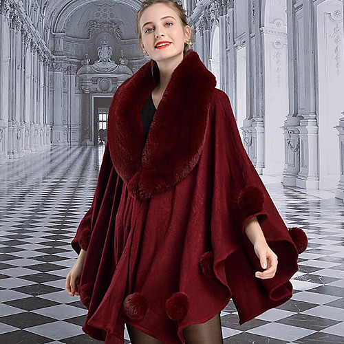 Long Sleeve Capes Faux Fur / Orlon Wedding / Party / Evening Shawl & Wrap / Women's Wrap With Split Joint / Solid
Long Sleeve Capes Faux Fur / Orlon Wedding / Party / Evening Shawl & Wrap / Women's Wrap With Split Joint / Solid