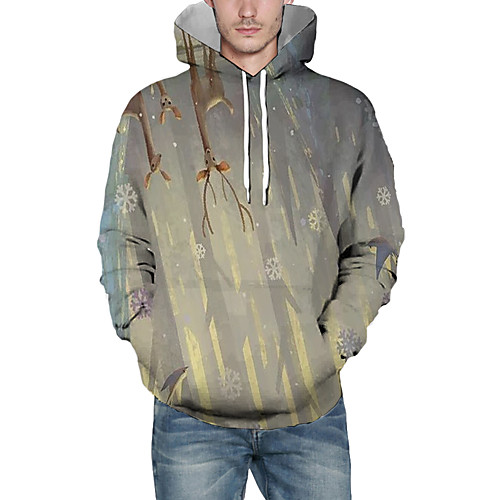 Men's Pullover Hoodie Sweatshirt Graphic 3D Reindeer Christmas Daily 3D Print Christmas Hoodies Sweatshirts Khaki
Men's Pullover Hoodie Sweatshirt Graphic 3D Reindeer Christmas Daily 3D Print Christmas Hoodies Sweatshirts Khaki