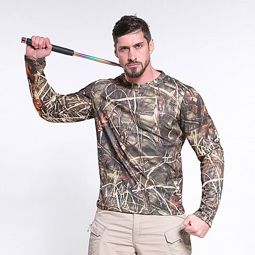 Men's Camouflage Hunting T-shirt Tee / T-shirt Outdoor Thermal Warm Breathable Quick Dry Sweat-Wicking Tee Tshirt T Shirt Top Spring Summer Cotton Camping / Hiking Hunting Fishing Jungle camouflage
Men's Camouflage Hunting T-shirt Tee / T-shirt Outdoor Thermal Warm Breathable Quick Dry Sweat-Wicking Tee Tshirt T Shirt Top Spring Summer Cotton Camping / Hiking Hunting Fishing Jungle camouflage
