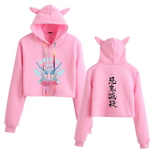 Inspired by Demon Slayer Kamado Tanjirou Crop Top Hoodie Polyester / Cotton Blend Graphic Prints Printing Crop Top For Women's / Men's
Inspired by Demon Slayer Kamado Tanjirou Crop Top Hoodie Polyester / Cotton Blend Graphic Prints Printing Crop Top For Women's / Men's