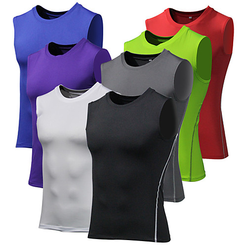 Men's Sleeveless Running Tank Top Compression Shirt Tee Tshirt Top Athletic Athleisure Breathable Quick Dry Soft Fitness Gym Workout Running Jogging Training Sportswear Solid Colored Normal White
Men's Sleeveless Running Tank Top Compression Shirt Tee Tshirt Top Athletic Athleisure Breathable Quick Dry Soft Fitness Gym Workout Running Jogging Training Sportswear Solid Colored Normal White
