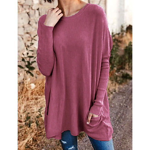 Women's Blouse Shirt Tie Dye Long Sleeve Patchwork Round Neck Tops Basic Elegant Basic Top Black Blue Red
Women's Blouse Shirt Tie Dye Long Sleeve Patchwork Round Neck Tops Basic Elegant Basic Top Black Blue Red