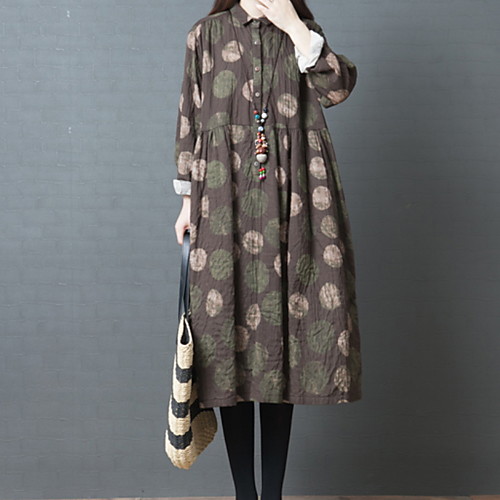 Women's Denim Shirt Dress Maxi long Dress Black Khaki Long Sleeve Geometric Fall Casual 2021 M L XL XXL
Women's Denim Shirt Dress Maxi long Dress Black Khaki Long Sleeve Geometric Fall Casual 2021 M L XL XXL
