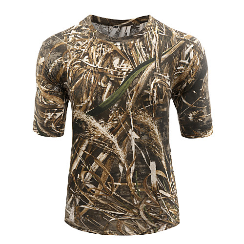Men's Camouflage Hunting T-shirt Camo / Camouflage Short Sleeve Outdoor Spring Summer Ultra Light (UL) Quick Dry Breathable Sweat wicking Top Cotton Polyester Camping / Hiking Hunting Fishing Casual
Men's Camouflage Hunting T-shirt Camo / Camouflage Short Sleeve Outdoor Spring Summer Ultra Light (UL) Quick Dry Breathable Sweat wicking Top Cotton Polyester Camping / Hiking Hunting Fishing Casual