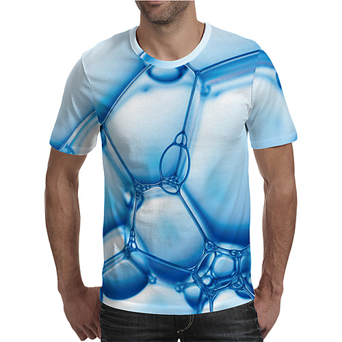 Men's T shirt 3D Print Graphic 3D Plus Size Print Short Sleeve Daily Tops Elegant Exaggerated Blue
Men's T shirt 3D Print Graphic 3D Plus Size Print Short Sleeve Daily Tops Elegant Exaggerated Blue