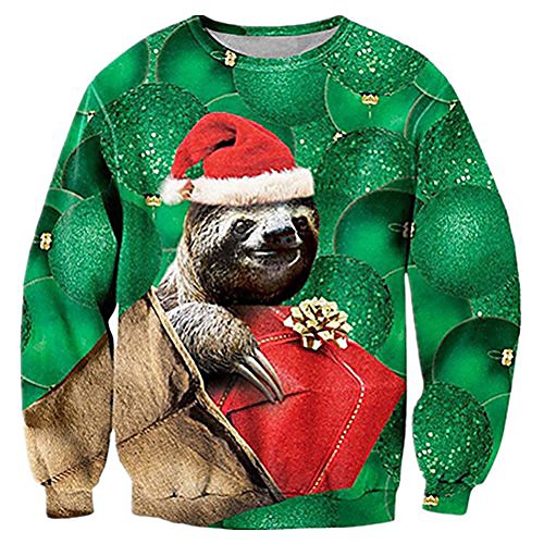 funny 3d ugly christmas sweater men hilarious santa sloth graphic sweatshirts winter fall personalized plus size xmas sweater shirts jumpers for women man male teens xx-large
funny 3d ugly christmas sweater men hilarious santa sloth graphic sweatshirts winter fall personalized plus size xmas sweater shirts jumpers for women man male teens xx-large
