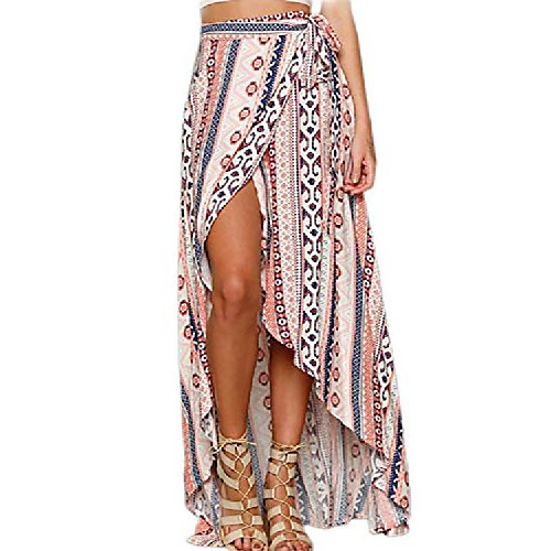 women boho skirt summer wrap chiffon bohemian floral maxi skirts pink one size
women boho skirt summer wrap chiffon bohemian floral maxi skirts pink one size