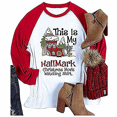 women's t-shirt this is my hallmark christmas movie watching shirt fashion casual long sleeve tops red
women's t-shirt this is my hallmark christmas movie watching shirt fashion casual long sleeve tops red