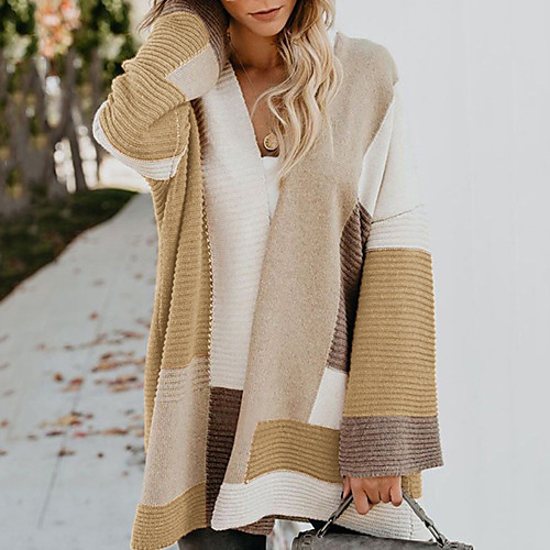 Women's Stylish Vintage Style Braided Striped Geometric Color Block Cardigan Sweater Poncho Sweater Long Sleeve Sweater Cardigans Shirt Collar Fall Winter Black Blushing Pink Wine
Women's Stylish Vintage Style Braided Striped Geometric Color Block Cardigan Sweater Poncho Sweater Long Sleeve Sweater Cardigans Shirt Collar Fall Winter Black Blushing Pink Wine