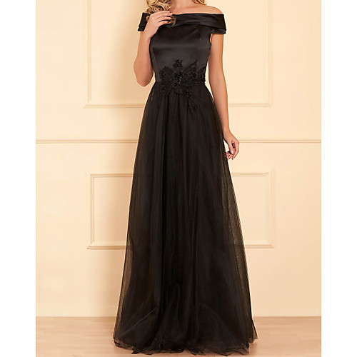 A-Line Elegant Floral Wedding Guest Formal Evening Dress Off Shoulder Sleeveless Floor Length Satin Tulle with Beading Appliques 2021
A-Line Elegant Floral Wedding Guest Formal Evening Dress Off Shoulder Sleeveless Floor Length Satin Tulle with Beading Appliques 2021