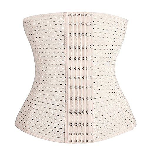 breathable plus size compression waist trainer tummy girdle for weight loss, beige-6 row hooks, large
breathable plus size compression waist trainer tummy girdle for weight loss, beige-6 row hooks, large