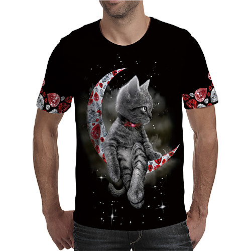Men's T shirt 3D Print Graphic Animal Plus Size Print Short Sleeve Daily Tops Elegant Exaggerated Black
Men's T shirt 3D Print Graphic Animal Plus Size Print Short Sleeve Daily Tops Elegant Exaggerated Black