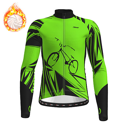 21Grams Men's Long Sleeve Cycling Jersey Winter Fleece Green Bike Jersey Top Mountain Bike MTB Road Bike Cycling Fleece Lining Breathable Warm Sports Clothing Apparel / Stretchy / Athleisure
21Grams Men's Long Sleeve Cycling Jersey Winter Fleece Green Bike Jersey Top Mountain Bike MTB Road Bike Cycling Fleece Lining Breathable Warm Sports Clothing Apparel / Stretchy / Athleisure