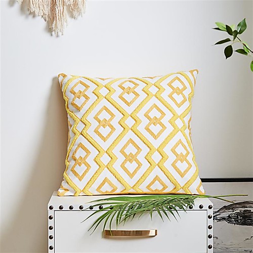 

The New Fashion Retro Complex Advanced Towel Embroidered Home Office Geometry Pillow Case Cover Living Room Bedroom Sofa Cushion Cover