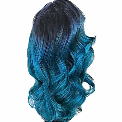cosplay wig long curly hair dark root side part for women synthetic christmas costume 65cm (blue)
cosplay wig long curly hair dark root side part for women synthetic christmas costume 65cm (blue)