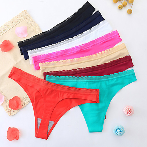 Women's 2 Piece Basic G-strings & Thongs Panties - Normal Mid Waist Multi color One-Size
Women's 2 Piece Basic G-strings & Thongs Panties - Normal Mid Waist Multi color One-Size