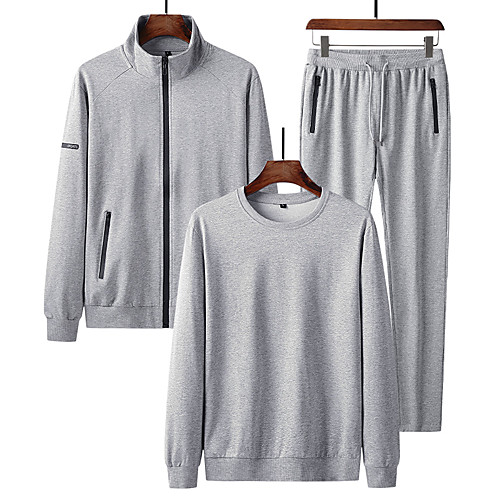 Men's 3-Piece Full Zip Tracksuit Sweatsuit 3pcs Long Sleeve Thermal Warm Soft Fitness Gym Workout Running Walking Jogging Sportswear Solid Colored Jacket Track pants Dark Grey Black Light Grey
Men's 3-Piece Full Zip Tracksuit Sweatsuit 3pcs Long Sleeve Thermal Warm Soft Fitness Gym Workout Running Walking Jogging Sportswear Solid Colored Jacket Track pants Dark Grey Black Light Grey