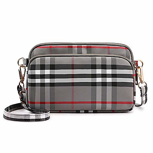 nylon plaid multi-pockets small crossbody bags cell phone purse smartphone wallet for women girls (grey horizontal)
nylon plaid multi-pockets small crossbody bags cell phone purse smartphone wallet for women girls (grey horizontal)