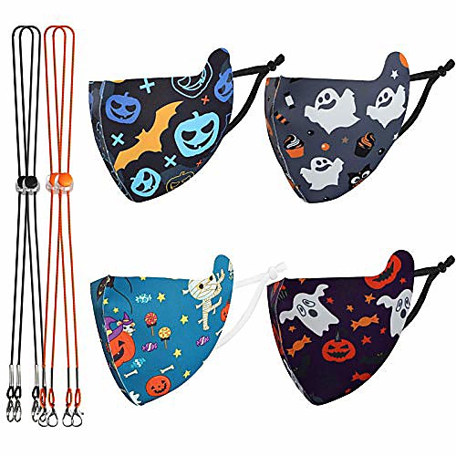 kids face mask, halloween face mask 4 pcs reusable face mask washable cover for halloween party supplies-1
kids face mask, halloween face mask 4 pcs reusable face mask washable cover for halloween party supplies-1