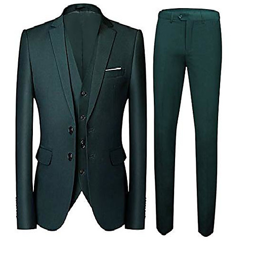 two buttons 3 pieces green men's suits single breasted wedding suits groom tuxedos green 34 chest / 28 waist
two buttons 3 pieces green men's suits single breasted wedding suits groom tuxedos green 34 chest / 28 waist