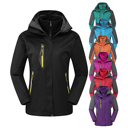 Women's Hoodie Jacket Hiking Jacket Hiking 3-in-1 Jackets Winter Outdoor Thermal Warm Waterproof Windproof Fleece Lining 3-in-1 Jacket Winter Jacket Top Full Length Visible Zipper Skiing Camping
Women's Hoodie Jacket Hiking Jacket Hiking 3-in-1 Jackets Winter Outdoor Thermal Warm Waterproof Windproof Fleece Lining 3-in-1 Jacket Winter Jacket Top Full Length Visible Zipper Skiing Camping