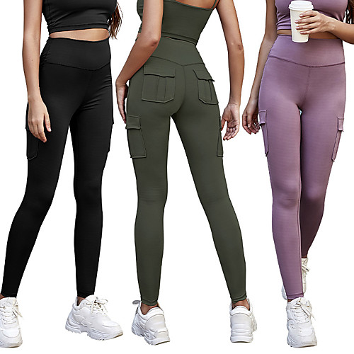 Women's High Waist Yoga Pants Tights Leggings Side Pockets Spandex Winter Yoga Fitness Gym Workout Tummy Control Butt Lift Breathable Sport Black Purple Army Green / Stretchy / Quick Dry
Women's High Waist Yoga Pants Tights Leggings Side Pockets Spandex Winter Yoga Fitness Gym Workout Tummy Control Butt Lift Breathable Sport Black Purple Army Green / Stretchy / Quick Dry