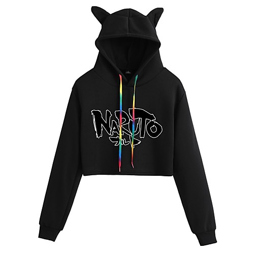 Inspired by Naruto Cosplay Crop Top Hoodie Polyester / Cotton Blend Letter Printing Crop Top For Women's / Men's
Inspired by Naruto Cosplay Crop Top Hoodie Polyester / Cotton Blend Letter Printing Crop Top For Women's / Men's