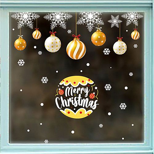 Static Glass Window Decoration Christmas Hanging Ball Christmas Snowflake Festival Window Background Decoration Wall Stickers 6090CM
Static Glass Window Decoration Christmas Hanging Ball Christmas Snowflake Festival Window Background Decoration Wall Stickers 6090CM