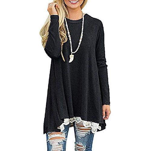 women long sleeve flowy a-line tunic t-shirt fall winter casual loose basic t-shirt tunic dress black
women long sleeve flowy a-line tunic t-shirt fall winter casual loose basic t-shirt tunic dress black