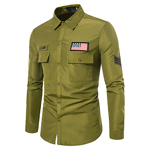 Men's Shirt non-printing Solid Colored Plus Size Long Sleeve Daily Tops Black Green
Men's Shirt non-printing Solid Colored Plus Size Long Sleeve Daily Tops Black Green