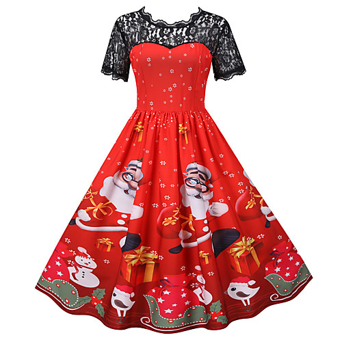 Santa Claus Christmas Dress Women's Adults' Leisure Christmas Christmas Polyester Dress
Santa Claus Christmas Dress Women's Adults' Leisure Christmas Christmas Polyester Dress