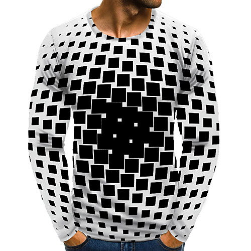 Men's T shirt 3D Print Graphic 3D Plus Size Print Long Sleeve Daily Tops Elegant Exaggerated Black / White
Men's T shirt 3D Print Graphic 3D Plus Size Print Long Sleeve Daily Tops Elegant Exaggerated Black / White