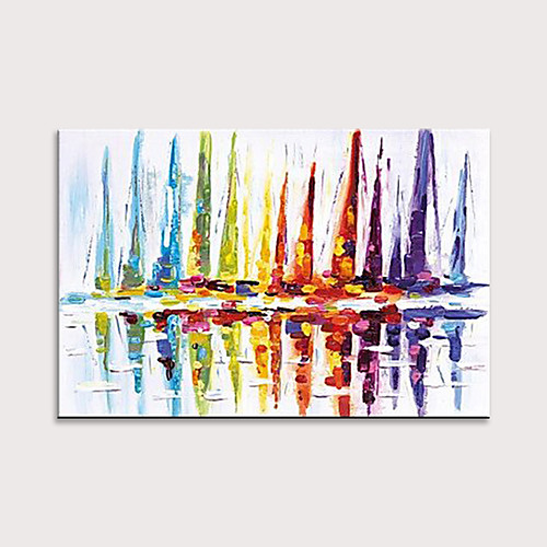 Oil Painting Hand Painted Horizontal Abstract Landscape Modern Rolled Canvas (No Frame)
Oil Painting Hand Painted Horizontal Abstract Landscape Modern Rolled Canvas (No Frame)